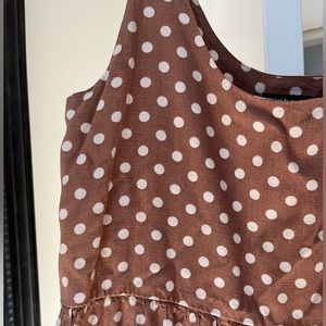 Winifred Midi Dress In Cinnamon Spot